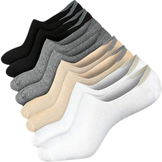 Wernies Women Non Slip Flat Boat Line Low Socks 8-Pack