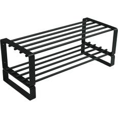 Spinder Design Rex Black Shoe Rack 70x29cm