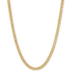 Italian Gold Miami Cuban Link Chain Necklace - Gold