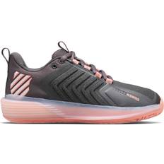 Brown - Women Racket Sport Shoes K Swiss Ultrashot Women Asphalt/Peach Amber/White