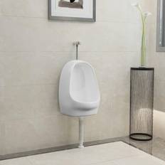 Wall Mounted Urinals vidaXL Wall Hung Urinal with Flush Valve Ceramic White