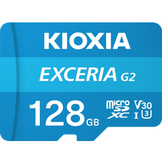 128 GB - microSDXC Memory Cards & USB Flash Drives Kioxia Exceria G2 MicroSDXC Class 10 UHS-I U3 V30 100/50 MB/s 128GB