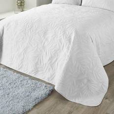 Bedspreads Serene Luana Pinsonic Stitch Bedspread White