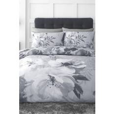 Silver Duvet Covers Catherine Lansfield Dramatic Floral Duvet Cover Grey, Silver