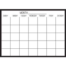 WallPops Black on Clear Monthly Calendar Decal