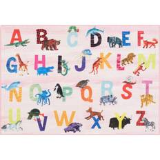 Eric Carle Home Dynamix Elementary Pink Alphabet 2'9 X 4'3 Area X