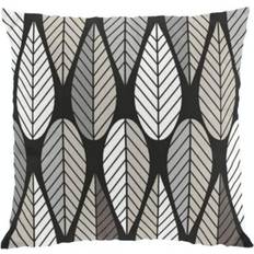 Arvidssons Textil Blader Cushion Cover White, Black, Grey