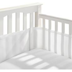 BreathableBaby Mesh Crib Liner In White Bumper