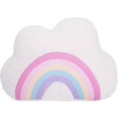 Little Love by NoJo Cloud With Rainbow Decorative Pillow In White X