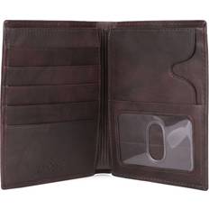 Buxton Men s Hunt Credit Card Folio Leather Brown