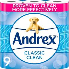 Andrex Toilet & Household Papers Andrex Classic Clean Toilet Roll 9-pack