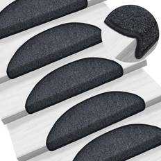 vidaXL Stair Mats 10 Grey