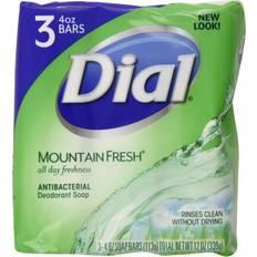 Dial Antibacterial Deodorant Bar Soap, Mountain Fresh, 4 oz, 3 Bars