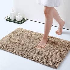 Turquoise Bath Mats Smiry Luxury Chenille Red, Blue, Turquoise, Grey, Beige, Brown, White, Black, Yellow 40.6x61cm