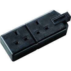 Masterplug ELS132B 13amp 2 Socket Trailing Socket Black