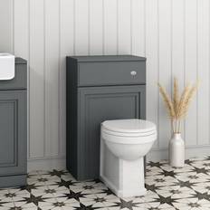 Grey Water Toilets 500mm Dark Grey Back to Wall Toilet Unit Only Westbury