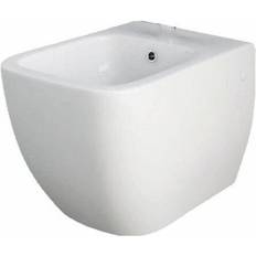 RAK Metropolitan Rimless Wall Hung Bidet with Hidden Fixations 525mm Projection White