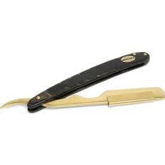 Antiga Barbearia de Bairro Gold and Black Cut Throat Razor