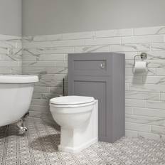 Grey Water Toilets 500mm Grey Back to Wall Toilet Unit Only Baxenden