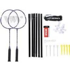 Wish ALUMTEC 4466 PURPLE BADMINTON ROCKET SET 2 PCS + 3 PCS