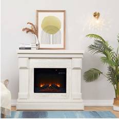 Teamson Home Hestia 48″ Electric Free Standing Fireplace With Touch Screen