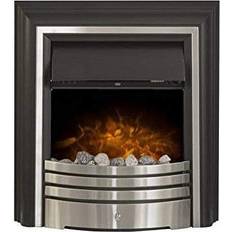 Freestanding electric fire Adam York Freestanding Electric Fire in Brushed Steel