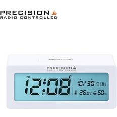 Precision Radio Controlled Alarm Clock White