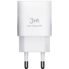 3mk HyperCharger 20W Hurtig Oplader USB-C, USB-A Hvid