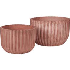 Broste Copenhagen Fiber flower pot terracotta