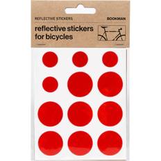Bookman Reflective Stickers 12 Pack Red Reflectors