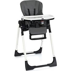 Costway Foldable High chair with Multiple Adjustable Backrest-Dark Gray