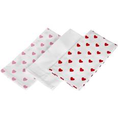 Red Towels Homescapes Hearts Tea Towels Three Kitchen Towel Red