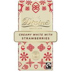 Divine Chocolate with Strawberries 90g Chocolate