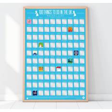 Gift Republic 100 Things To Do In The Scratch Off Bucket Poster Poster