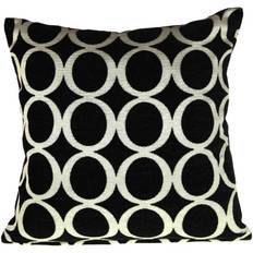 Oh Geometric Chenille Jacquard Cushion Cover Black