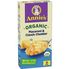 Annies Homegrown Annie's, Organic Macaroni & Cheese, Classic Cheddar, 6