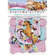 Amscan Unique 79219 Spirit Riding Free Jointed Party Banner Large, 1 Ct. 6, Multi, One Size