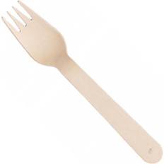 Plastico Fork Brown 100 Pieces