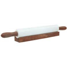 Premier Housewares Ziarat White Marble Rolling Pin Rolling Pin