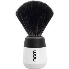 Nom MAX Shaving Brush Black Fibre White