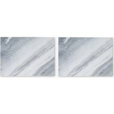 Creative Tops Naturals Marble Pack Of 2 Place Mat White, Grey