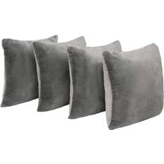 Sienna Plush Cushion Cover Grey (45.7x45.7cm)