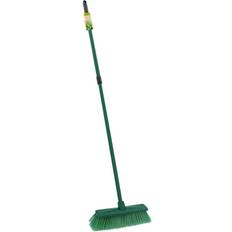 Green Garden Brushes & Brooms JVL Soft Bristle Broom with Telescopic