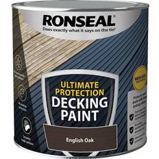 Ronseal Brown - Wood Protection Paint Ronseal Ultimate Protection Wood Protection English Oak 2.5L
