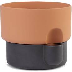 Northern Oasis Flowerpot Small Dark Brown