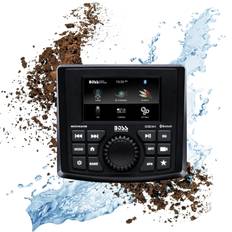 Boss Audio MGV520B Marine Gauge Receiver – Weatherproof, 3” Touchscreen, Amplified, Bluetooth, No CD Player, USB Port, AM/FM Radio Black