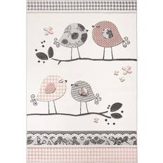 Pink Rugs Safavieh Carousel Kid's Birds Area Rug 4x6"