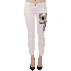 Women - XXXS Jeans Dolce & Gabbana Queen Of Hearts Crystal Skinny Jeans