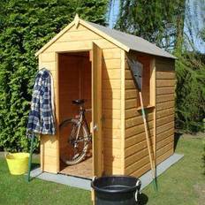 Blooma 6X4 Apex Dip Treated Shiplap Wooden Shed Honey (Building Area )