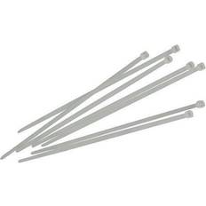 Faithfull Cable Ties White 3.6 x 200mm (Pack 100)